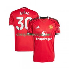Manchester United Benjamin Sesko 30 Dres Domaći 2025/2026 Kratkih Rukava